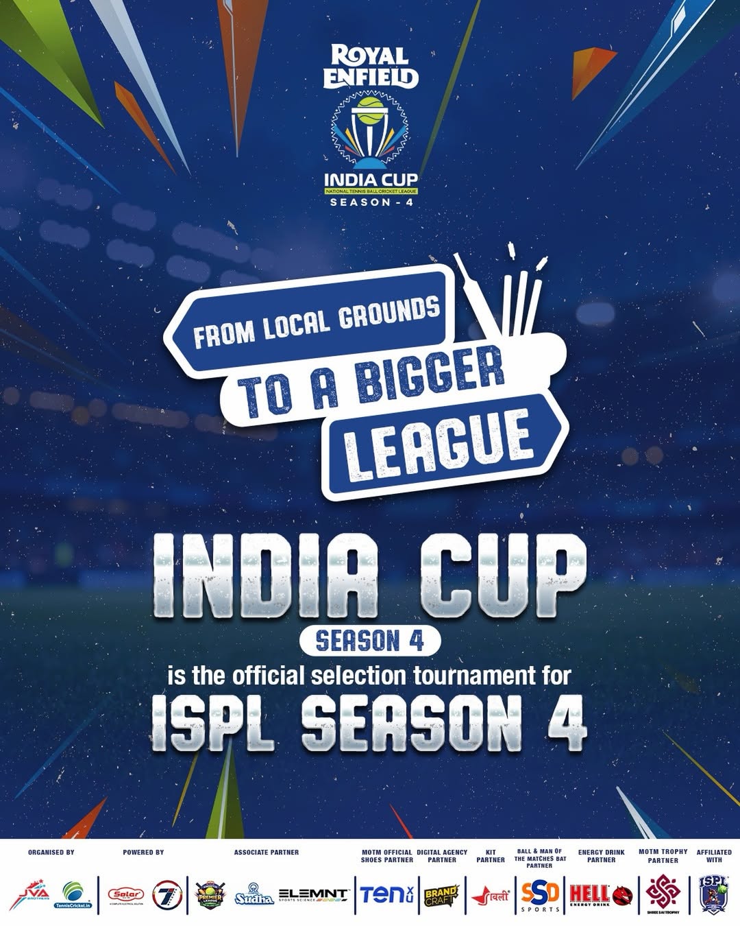 Ab local cricket ka level hone wala hai next. India Cup Season 4
